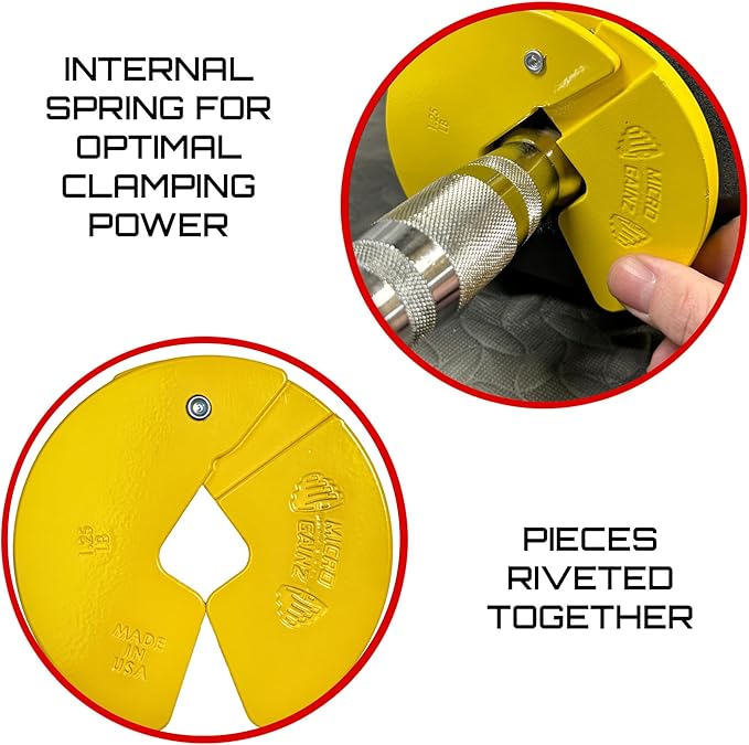 Micro Gainz Dumbbell Fractional 1.25lb Weight Plate, Ideal for Micro Loading, (Choose Color) 4 Piece Fractional Weight Plates, Designed for Dumbbell Training, Made In USA