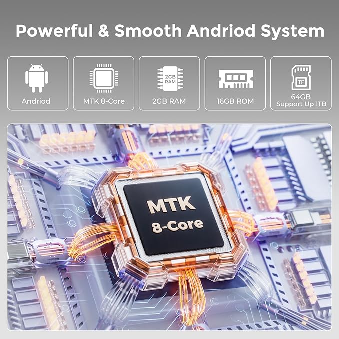 innioasis 80GB MP3 Player with Bluetooth and WiFi, MP3 Player for Kids with Spotify, Spotify Kids, Pandora, Audible, 4.0" Touch Screen Music Player with Parental Controls, Up to 1TB (White+ Silver)