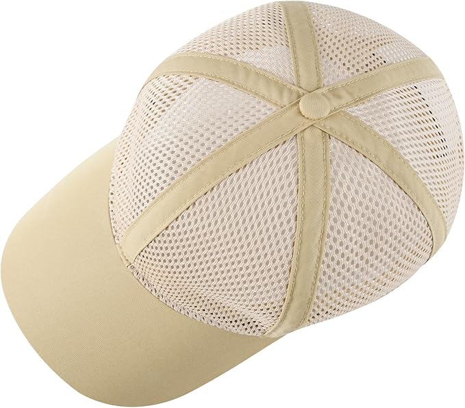 VOBOOM Breathable Full Mesh Baseball Cap for Men, Women, Lightweight Trucker Hats Outdoor Sports Wear