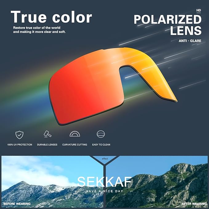 Polarized Sports Sunglasses for Men and Women Cycling Glasses UV Protection Goggles for Mountain Bike Running Fishing