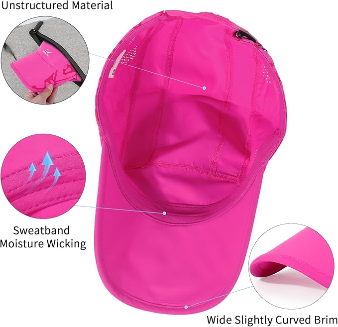 Running Hat Outdoor Sun Protection Hat Mesh Quick Dry Hat Thin Cool Baseball Cap for Women and Men