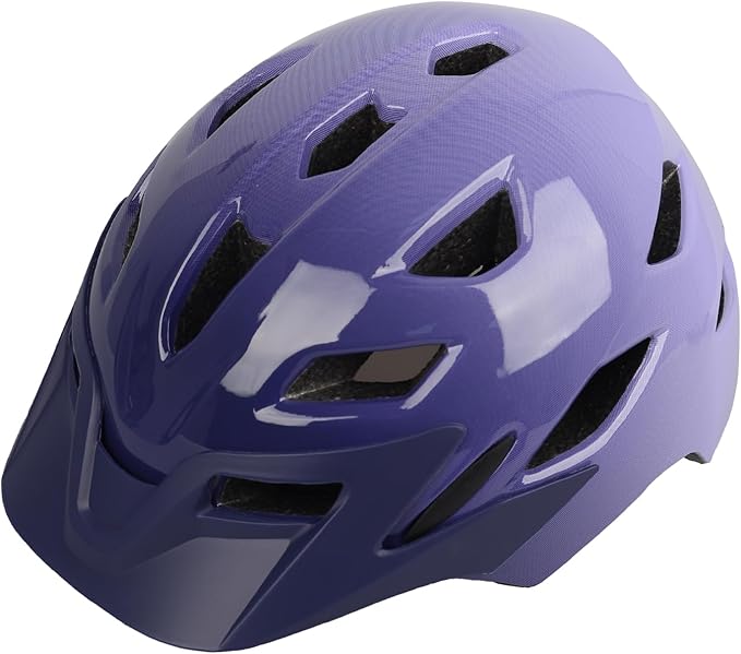 Kids Bike Helmet,Bavilk Kids Boys Girls Bike Helmets with LED Light Detachable Visor Children Youth Teen Multi-Sport for Skating Cycling Scooter Skateboard Adjustable & Lightweight 19.7"-22.4"