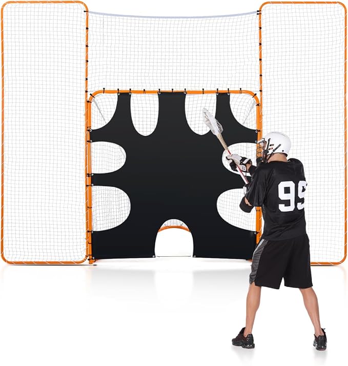 VEVOR Portable Lacrosse Goal - Complete Training Accessory Set with Extended Coverage for Youth and Adults