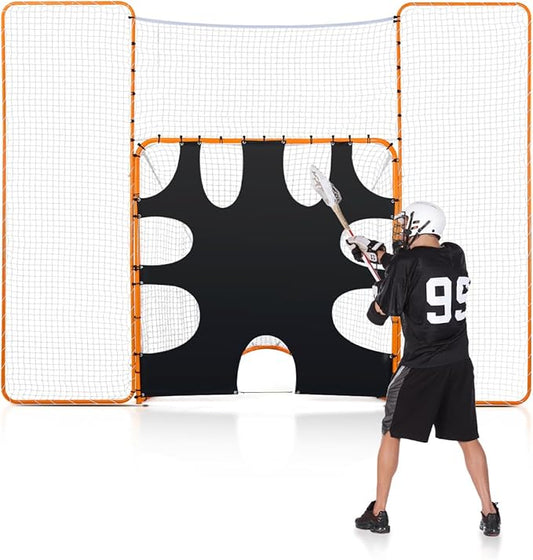 VEVOR Portable Lacrosse Goal - Complete Training Accessory Set with Extended Coverage for Youth and Adults