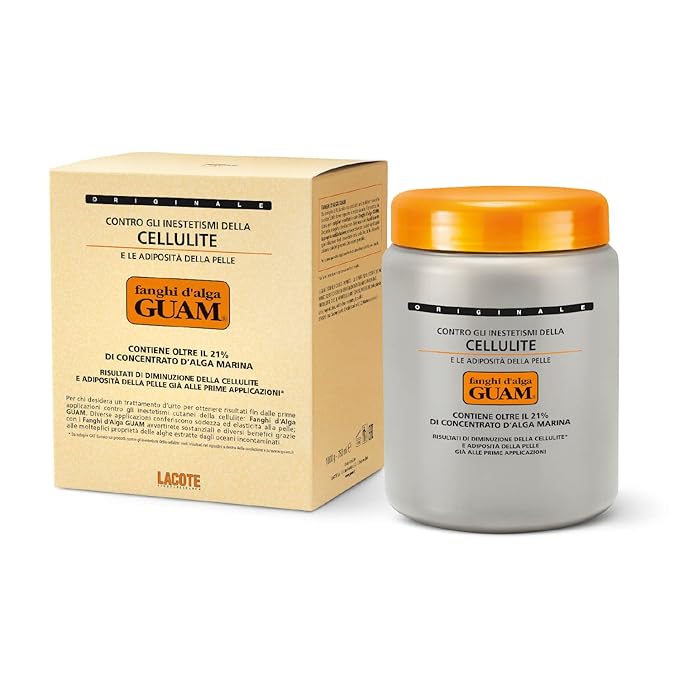 Guam Anti-Cellulite Hot Seaweed Mud ORIGINAL FORMULA | Sculpting Body Wrap To Remove Cellulite, Skin Tightening Treatment For Thighs And Legs, Inches Reduction, 1000 gr