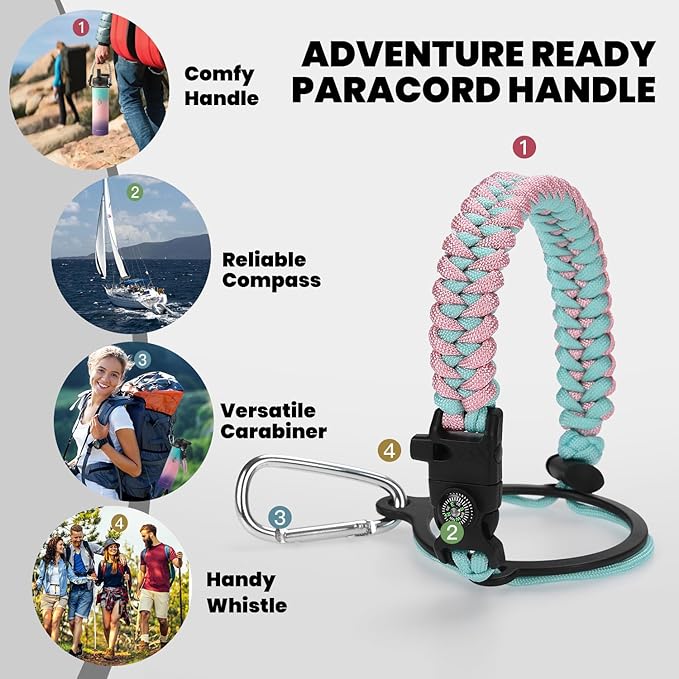 Insulated Water Bottle 20 oz, Triple Wall Vacuum Stainless Steel (Cold for 48 Hrs), Leak Proof & Non-BPA, Kids Water Bottle Jug for School with Straw Spout Lids, Hydrangea