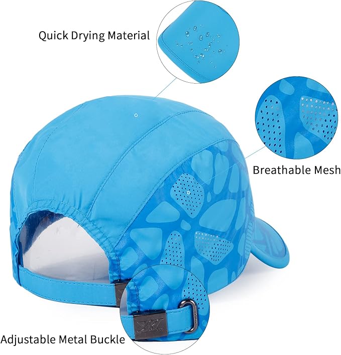 Running Hat Outdoor Sun Protection Hat Mesh Quick Dry Hat Thin Cool Baseball Cap for Women and Men