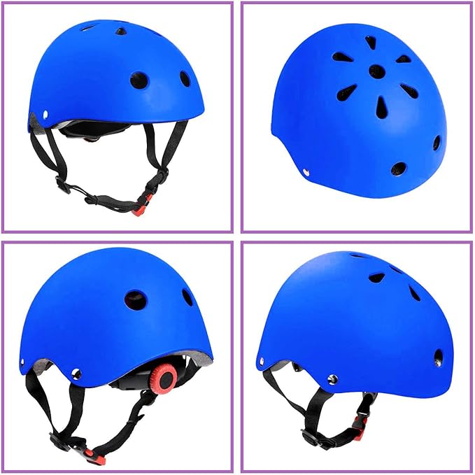 Adjustable Helmet for Ages 5-16 Kids Toddler Boys Girls Youth,Protective Gear with Elbow Knee Wrist Pads for Multi-Sports Skateboarding Bike Riding Scooter Inline skatings Longboard Roller Skate