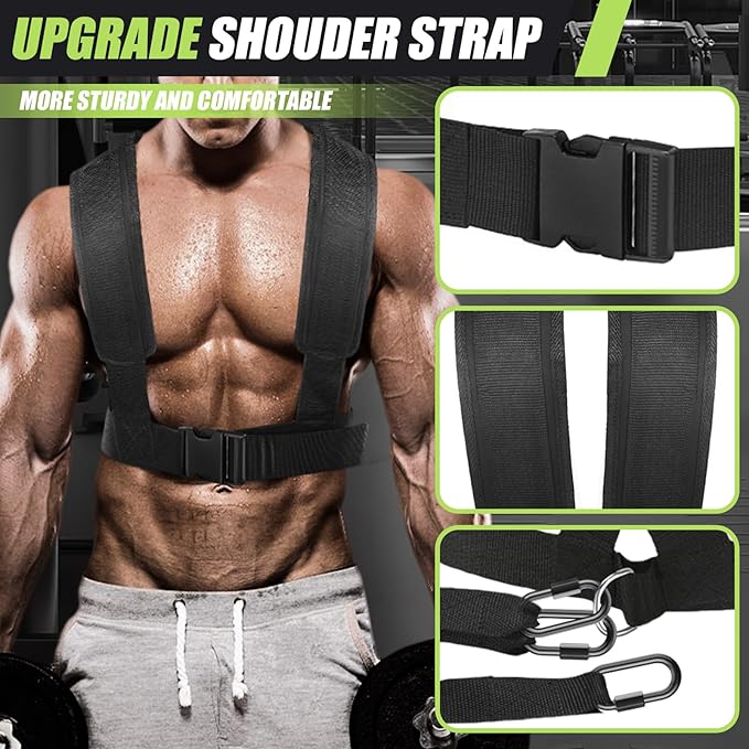 Weight Sled Adjustable Height - Weight Training Pull Sled Gym Equipment for Fitness Strength & Speed Training