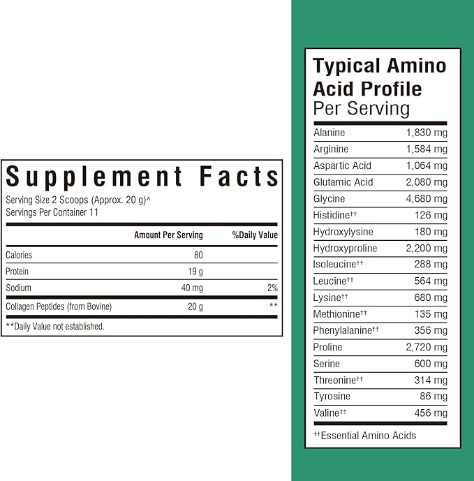 Bovine Collagen Peptides Powder for Women and Men, Grass-Fed Hydrolyzed Collagen Protein Type I & III, Skin, Hair, Nails, Bones, Digestion, Unflavored, Non-GMO, Keto & GF, 11 Servings, 8oz