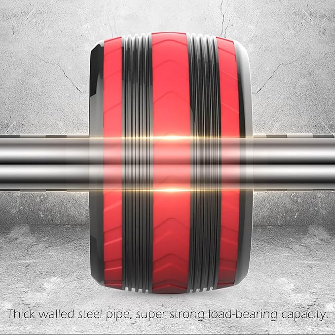 AB Wheel Roller, Exercise Abdominal Fitness Wheel, Work-out Strength-Training Roller, 11.2"W