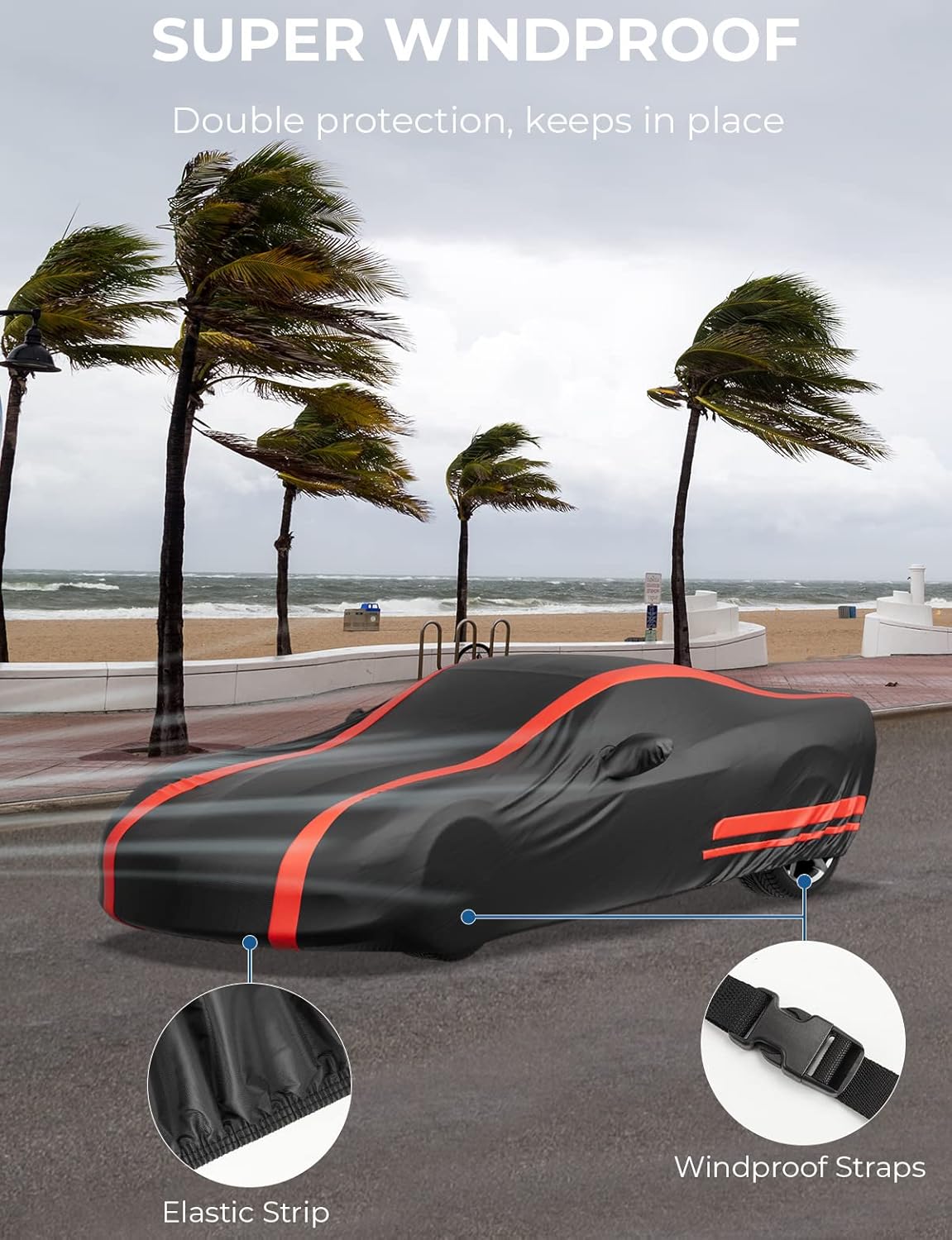 ISSYAUTO Car Cover Compatible with 2005-2013 Corvette C6 Stingray Z06 Z51, Waterproof All Weather Indoor Outdoor C6 Corvette Car Cover