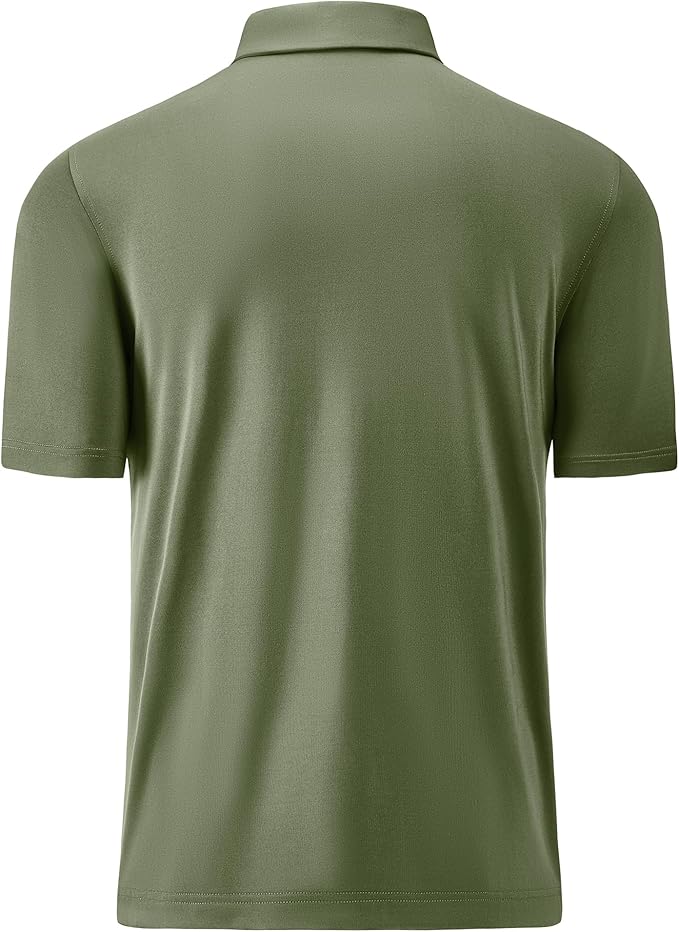 Mens Polo Shirts Short Casual Solid Stylish Dry Fit Performance Designed Collared Golf Polo Shirts for Men