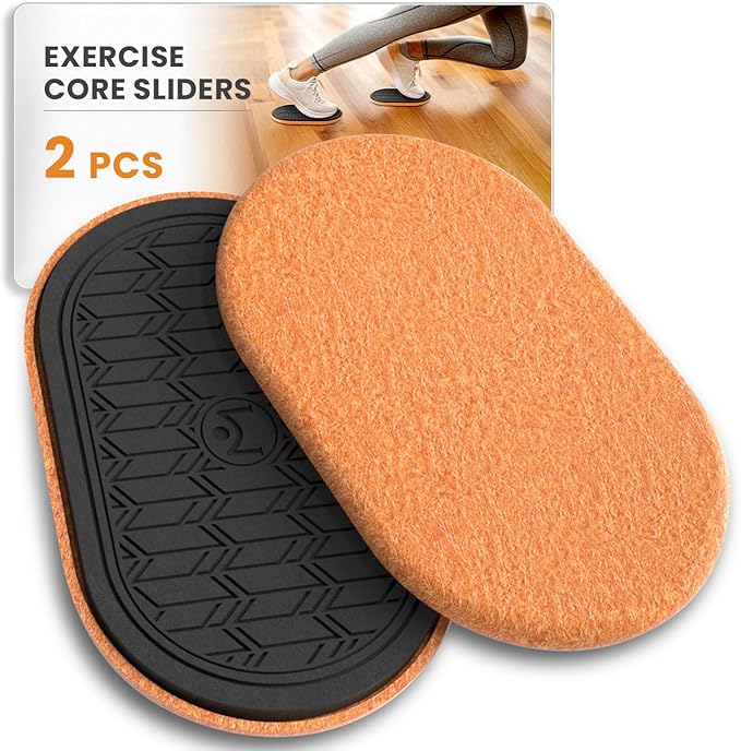 MUYOS Sliders for Working Out, Floor Sliders for Exercise, Sliding Discs for Hardwood Floors – Core and Strength Training, Protects Floors, Ideal for Home Gym Fitness
