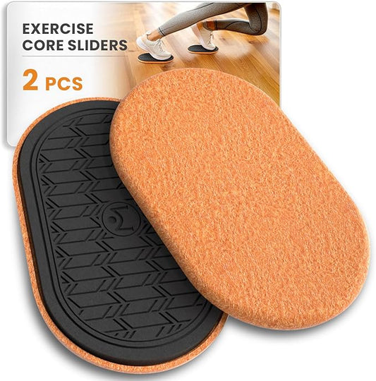 MUYOS Sliders for Working Out, Floor Sliders for Exercise, Sliding Discs for Hardwood Floors – Core and Strength Training, Protects Floors, Ideal for Home Gym Fitness