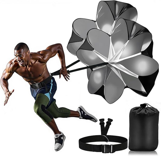 Running Speed Training, 56 inch Speed Drills Resistance Parachute Running Sprint Chute Soccer Football Sport Speed Training