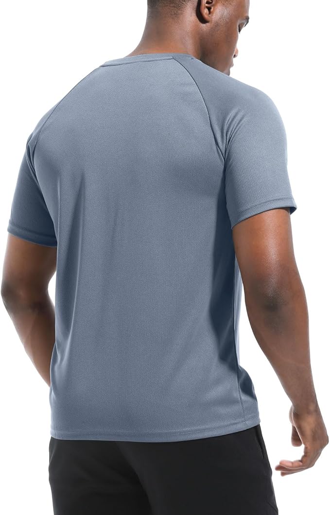 Boyzn 1, 3, 5 or 7 Pack Men's Workout Running Shirts, Dry Fit Moisture Wicking T-Shirt, Gym Athletic Short Sleeve Tee Shirts