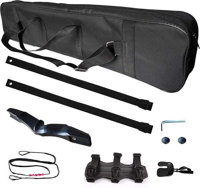 Archery Bow and Arrows Set for Adults 20 30 40 lbs Bow and Arrow for Beginner Teens Black Longbow Kit for Outdoor Hunting Archery Target with Quiver Target Faces Arm Guard Finger Saver