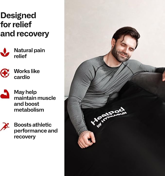 HeatPod Infrared Sauna Blanket for Well-Being and Detox - Relax Your Body & Mind - Personal Sauna, Portable Sauna for Home