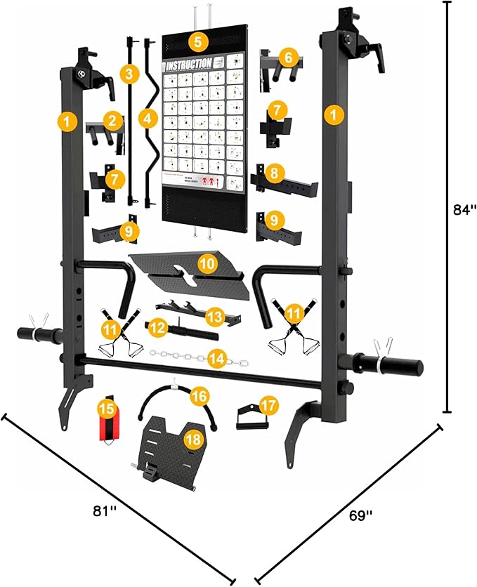 MiM USA Hercules EX, Commercial All in One Gym Machine w/400 lb Weight Stack, Adj Bench, Jammer Arms, Leg Press, Leg Extension, Arm Curl, LAT Seat & Complete Attachment