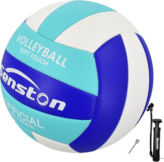 Senston Volleyball Official Size 5 - Waterproof Indoor/Outdoor Soft Volleyball for Kids Youth Adults,Beach Play, Game,Gym,Training