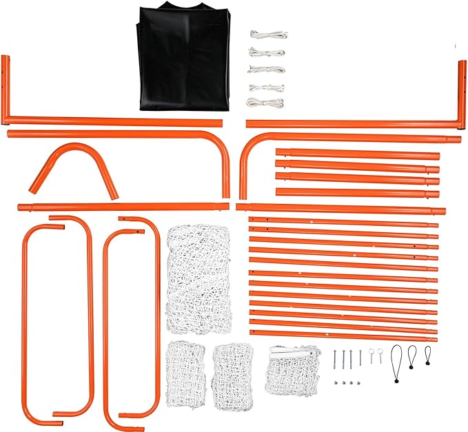 VEVOR Portable Lacrosse Goal - Complete Training Accessory Set with Extended Coverage for Youth and Adults