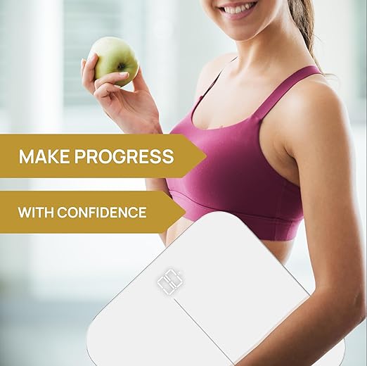 INEVIFIT Premium Bathroom Scale, Highly Accurate Digital Bathroom Body Scale, Precisely Measures Weight up to 400 lbs