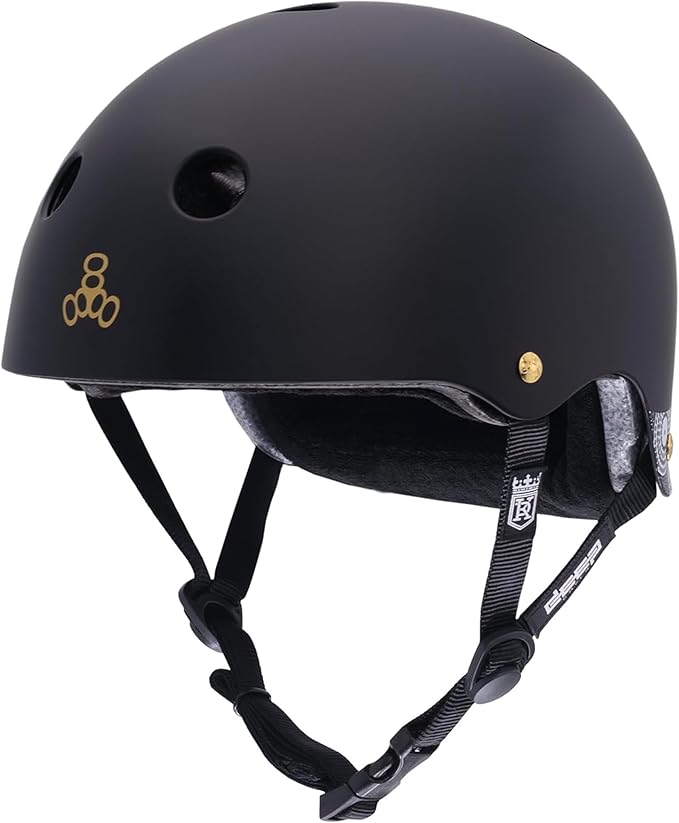 Triple Eight Deep Cover Helmet - Ideal for Skateboarding, Bicycling, BMX, and Roller Skating