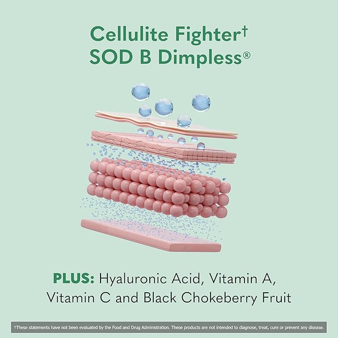 Garden of Life Skin Smooth Sustained Release Duo Caps, Best Skincare Supplement for Smooth, Radiant Skin with Hyaluronic Acid, Vitamins A & C, and SOD B Dimpless, Gluten-Free, 30 Plant-Based Capsules