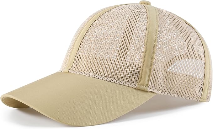 VOBOOM Breathable Full Mesh Baseball Cap for Men, Women, Lightweight Trucker Hats Outdoor Sports Wear