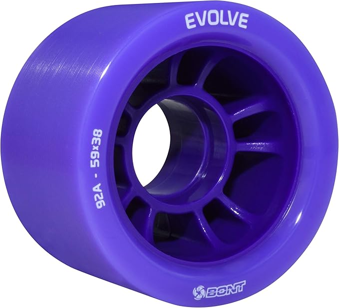 Bont Skates - Evolve Roller Derby Skates - Indoor Rollerskate Wheels - 88A, 92A, 95A, 98A - Red, Black, Blue, Purple