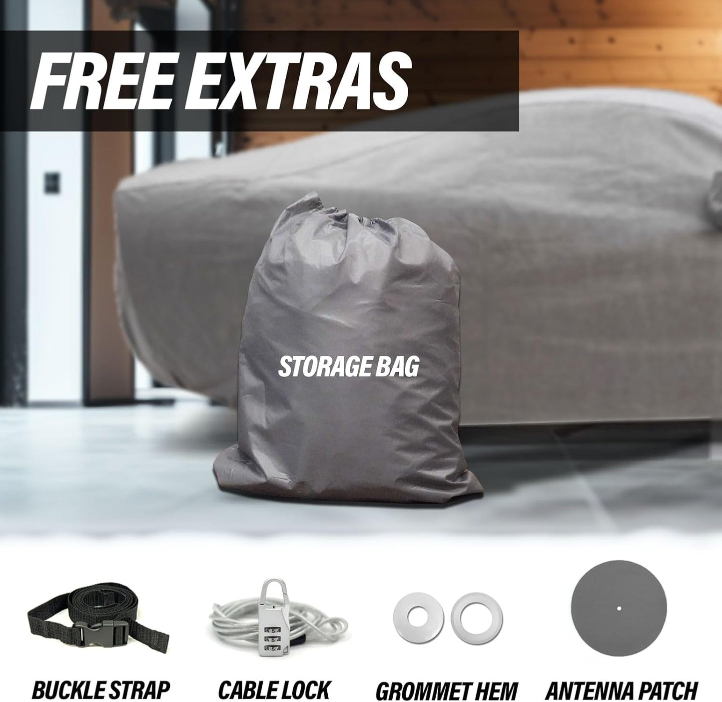 Supreme Full Car Cover - Semi Custom Fit for Trax 2024-present SUV 4-Door | All-Weather Protection: Waterproof, Dustproof, Windproof, UV-Resistant | Includes Accessories