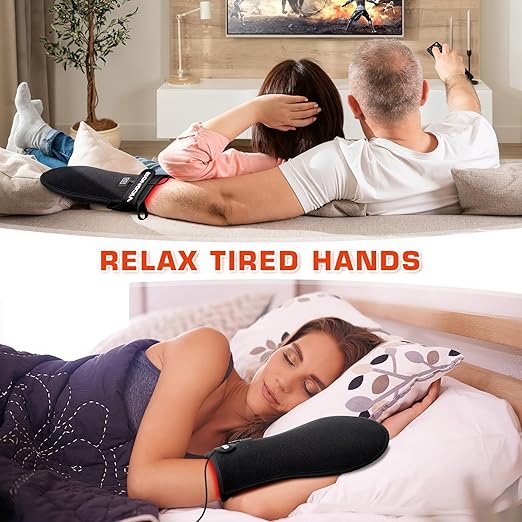 Red Light Therapy Device for Hands, Infrared-Light-Therapy-Gloves Finger Wrist, Led Near Infrared Light Skin Care, Carpal Tunnel(Pack of 2)