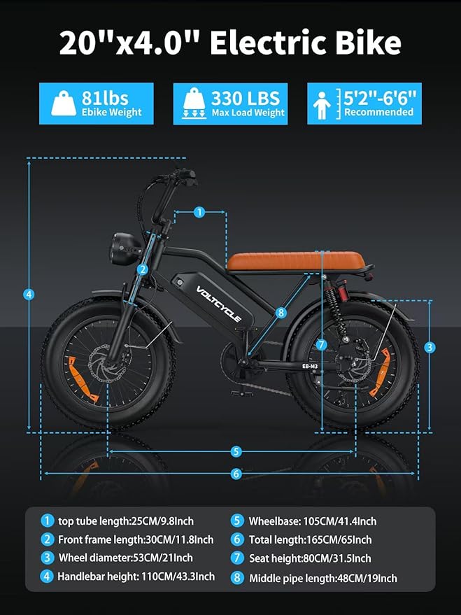 Electric Bicycle for Adults - 20”x 4”Fat Tire, Peak 1000W Motor, 7 Speed Electric Motorcycle Bicycle, 48V/18.2AH Detachable Battery Long Seat Electric Bike,Up to 28MPH/30-60Miles Electric Dirt Bike