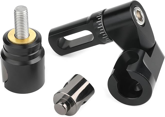 AMEYXGS Archery Bow Stabilizer for Compound Bow, 3K Carbon Fiber 6", 8", 10", 12" 15" Rods, Damping System, Weights Kit, Single Side V-Bar Mount,Quick Disconnect