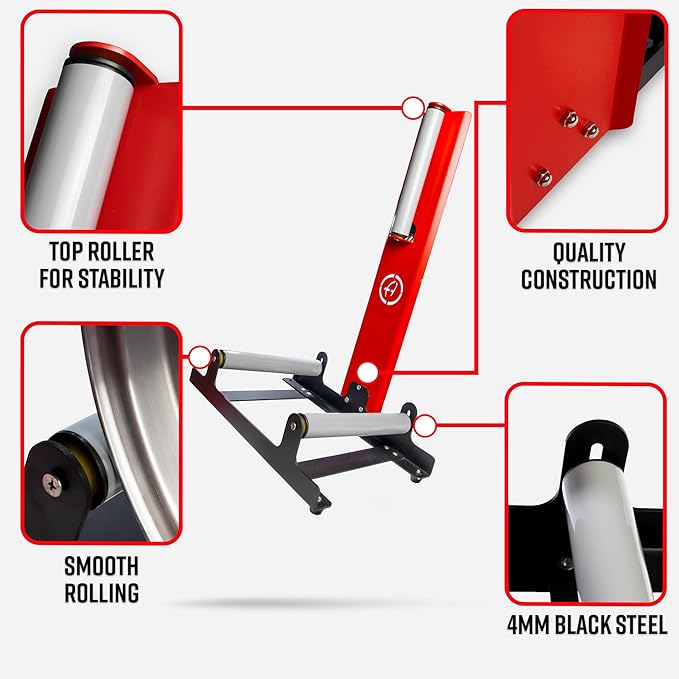 Adam's Polishes Rolling Wheel Detailing Stand - Wheel & Tire Car Detailing Roller for Cleaning, Ceramic Coating, Applying Tire Shine & Car Wheel Wash | Garage Accessory for Detailers