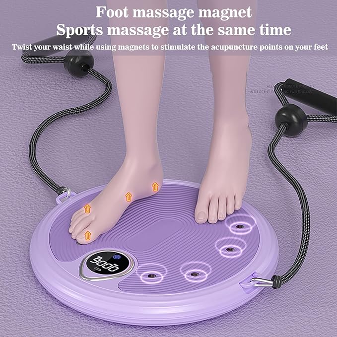 Waist sculptor twist Ab Twister Board 11.8x1.5in Exercise Waist Twisting Disc with 8 Magnets Fitness Twister Handles Trims Waist Slimming Balance Rotating Disc Planche a disque pour abdominaux(