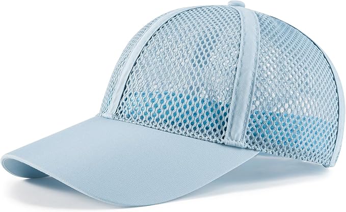 VOBOOM Breathable Full Mesh Baseball Cap for Men, Women, Lightweight Trucker Hats Outdoor Sports Wear