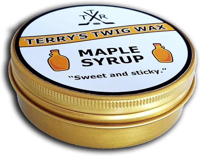 Terry's Twig Wax - Maple Syrup (Extra Grip Hockey Stick Wax) for Hockey Blade Tape, Increased Puck Control, Stick Tricks Michigan, Water Resistant