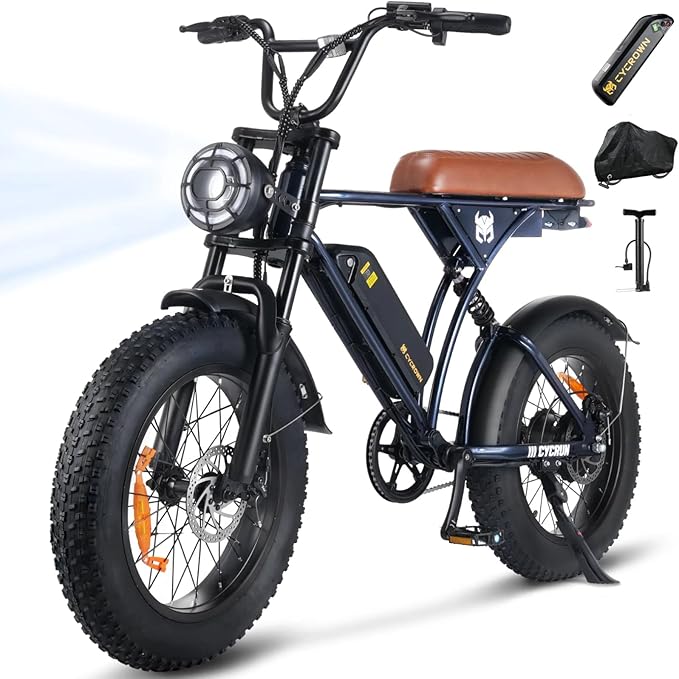 Electric Bike for Adults,Peak 1000W/1500W Motor,20/28MPH 55-150Mile ebikes for Adults with 10.4AH/13AH/26AH Battery,20" Fat Tire Electric Dirt Bike Commuting Off Road Ebike, UL2849