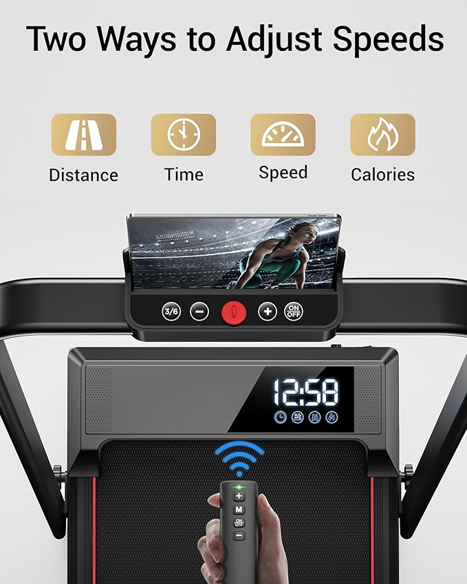 3-in-1 Portable Under Desk Treadmill, 17% Incline Walking Pad Treadmills for Home and Office, Folding Treadmill with 2.5 HP Quiet Brushless, 300 LBS Capacity