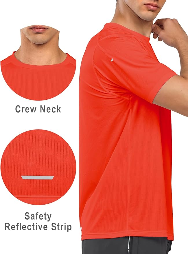 NORTHYARD Men's Athletic Running T-Shirts Quick Dry Workout Shirts Short-Sleeve Sports Gym Tee Tops Performance Activewear