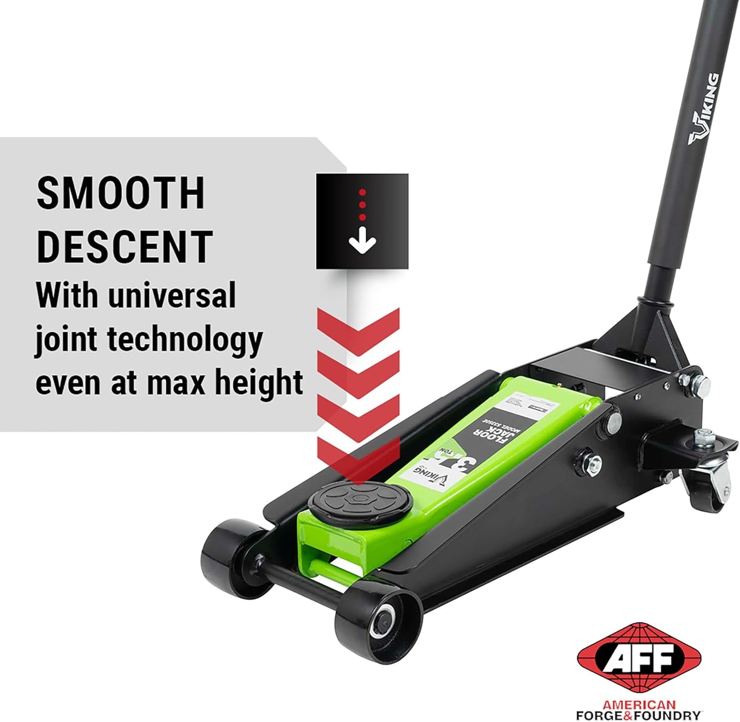 AFF Viking 3.5 Ton Floor Jack - Lightning Lift Hydraulic Car Jack - Heavy Duty