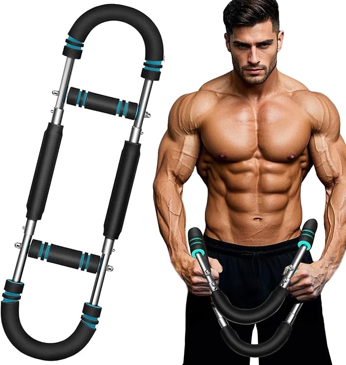 Twister Arm Trainer, Adjustable Arm & Chest Trainer for Men, Portable Twister Exerciser with Resistance Bands - Home Gym Equipment, Strength Training Tool for Upper Body Workout