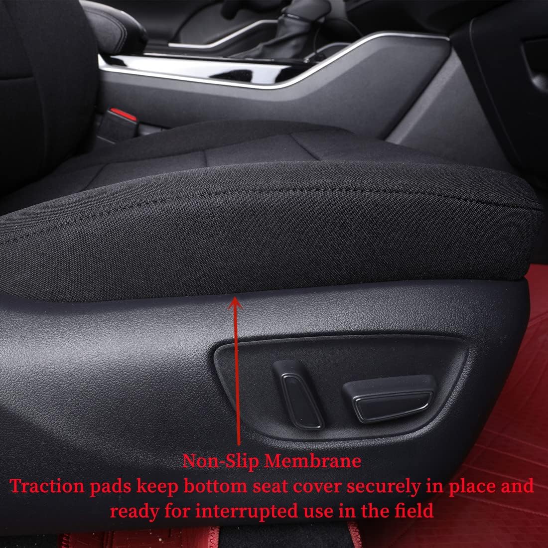 coverdream Custom Seat Covers Compatible with Select Toyota Camry XLE, XSE, XLE V6, XSE V6 2018 2019 2020 2021 2022 2023 Models (Black,Full Set)