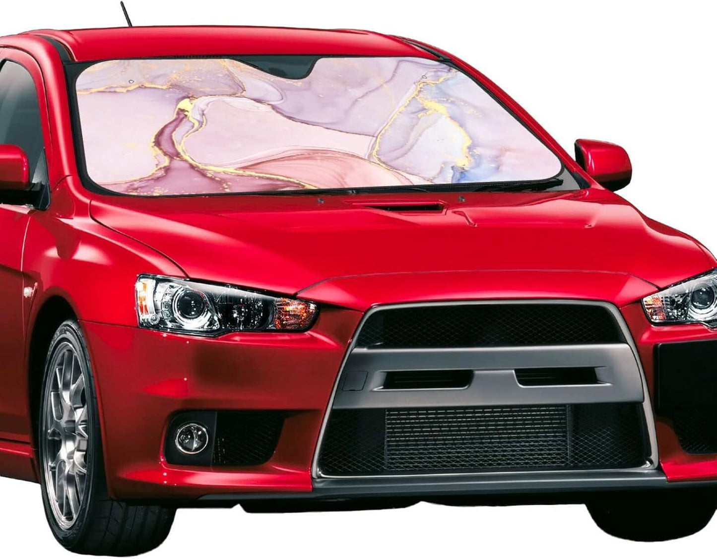 Marble Car Windshield Sunshade Front Window Sun Visor Protector Foldable Shield Cover for Truck SUV