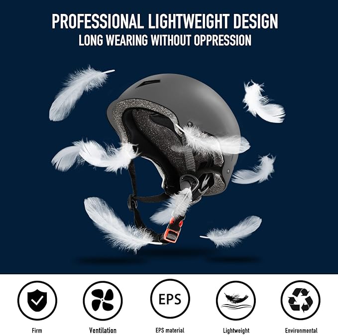 Skateboard Helmet for Adults - Adjustable Certified Safety Adults Helmet for Skateboarding Bike Bicycle Scooter Cycling Skate Skating Multisport Helmets for Women Men Boys Girls Kids Youth