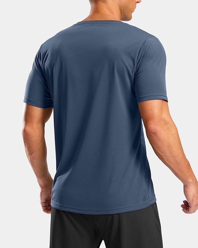 G Gradual Men's Workout Shirts Quick Dry Athletic Running T-Shirts Lightweight Moisture Wicking Short Sleeve Sports Gym Tops