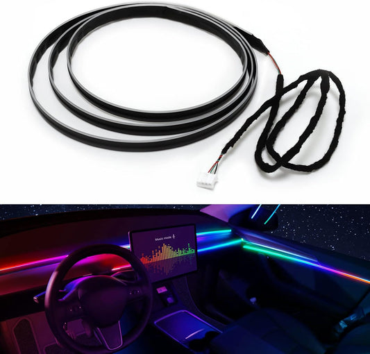 Dreamcolor Acrylic Interior Car LED Strip Light 55.1-inch, which fit for dreamcolor main controller connects and sub-controller kit (not including), Not applicable dreamcolor 5 in 1(single controller)