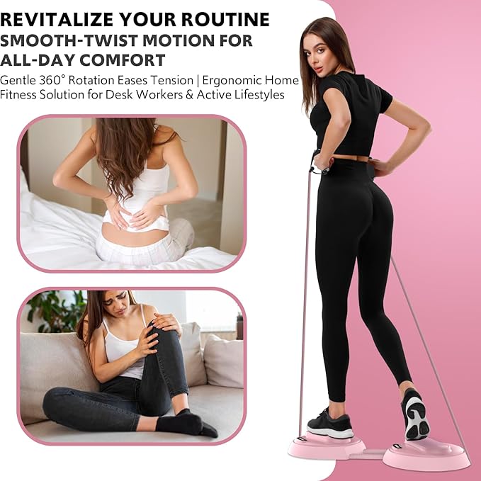 Waist Twisting Machine with Counter, Adjustable Waist Twister Board for Women Belly Fat, Twist Board for Exercise, Ab Twister Board Twist Exercise Machine